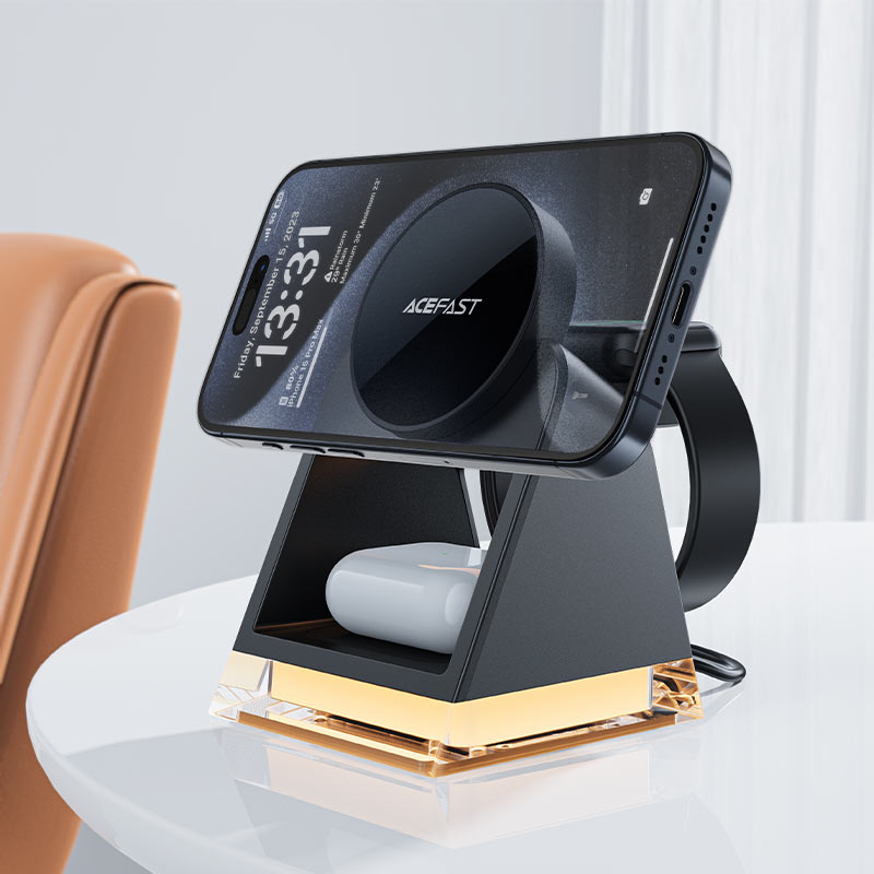 AceFast Desktop Magnatic 3 in 1 W/L Charger 22.5w E17