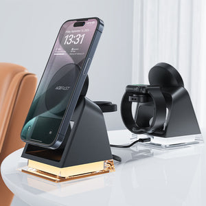 Desktop 3-in-1 20.5W Magnetic Wireless Charger for Phone, TWS headset, Smart Watch