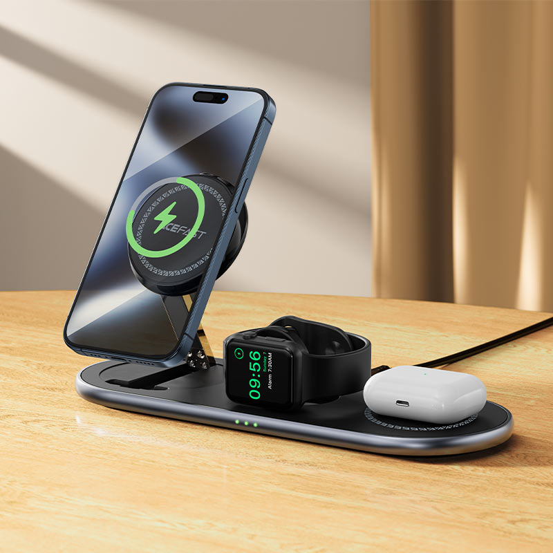 Qi2 3-in-1 Desktop Wireless Charging Holder 22.5W