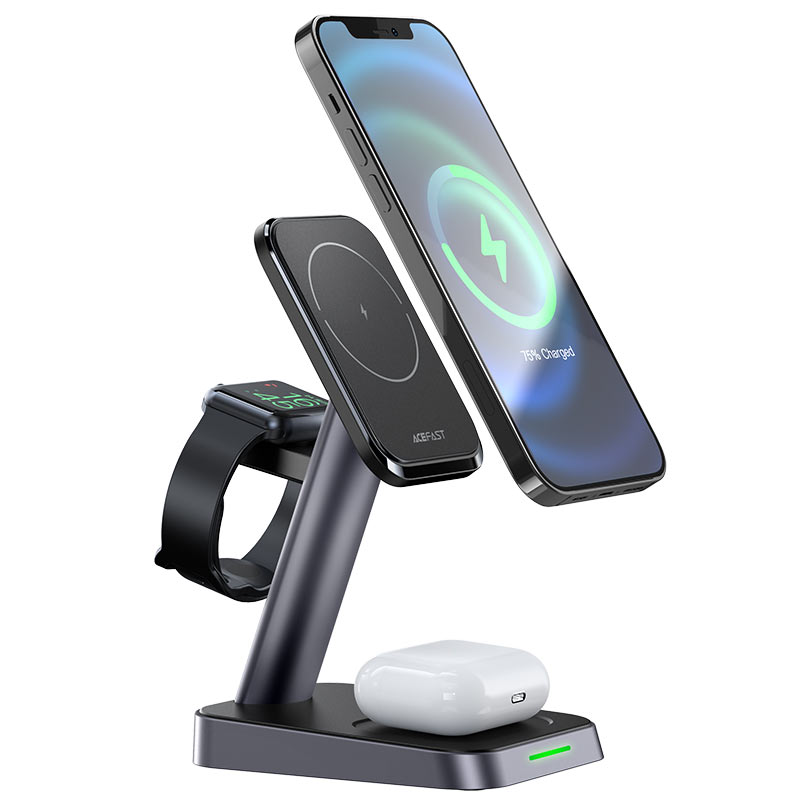 Desktop 3-in-1 wireless charging stand