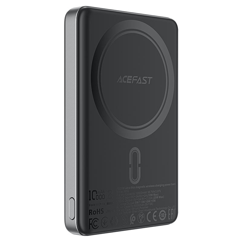 ACEFAST M12 PD20W power bank 10000mAh with wireless charging