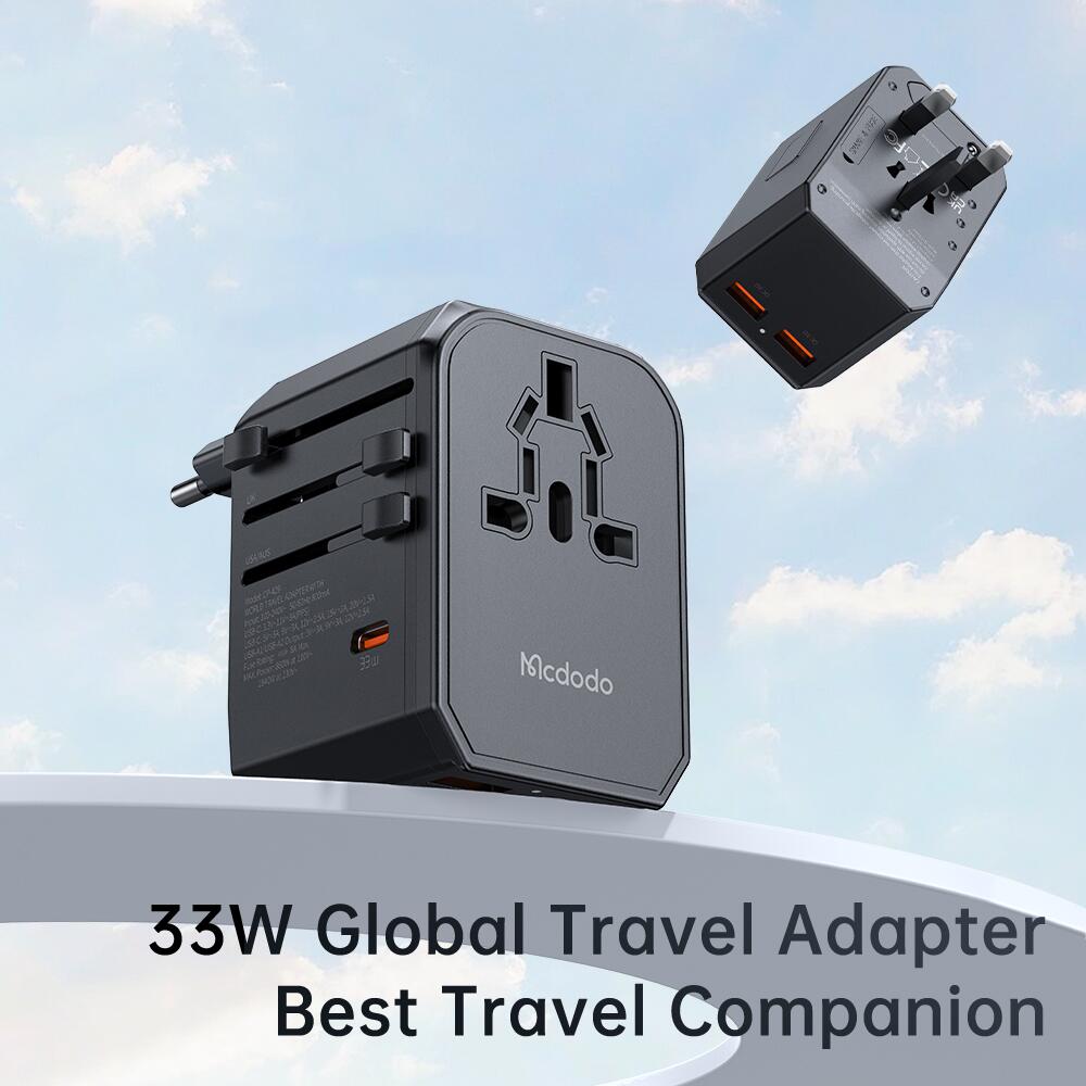 33W PD Fast Charging Universal Travel Adapter