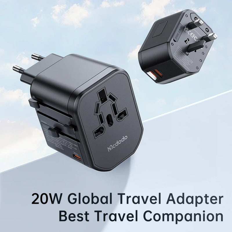 20W PD Fast Charging Universal Travel Adapter