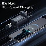 12W Dual USB Charger with Lightning Cable