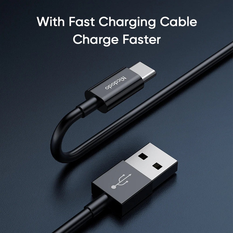 12W Dual USB Charger with USB C Cable