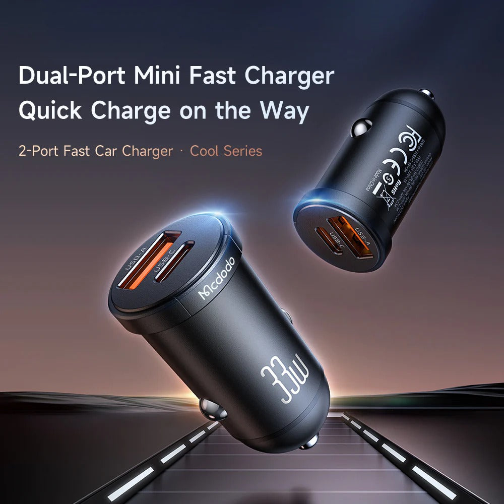 33W Dual Port Car Charger