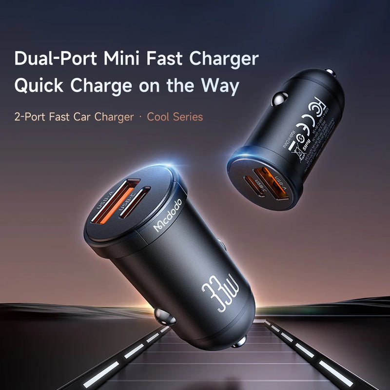 33W Dual Port Car Charger