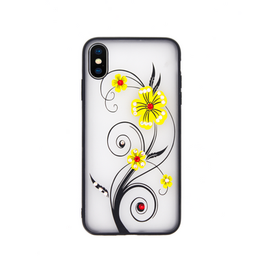 Flower Printed Cover For iPhone