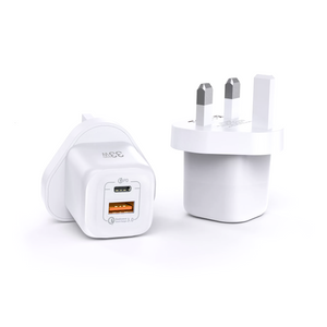 Wiwu GAN Fast Charger 33W Type-C+USB Power Adapter