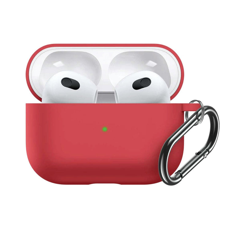 Airpods 3rd Generation Silicon Cover in red color