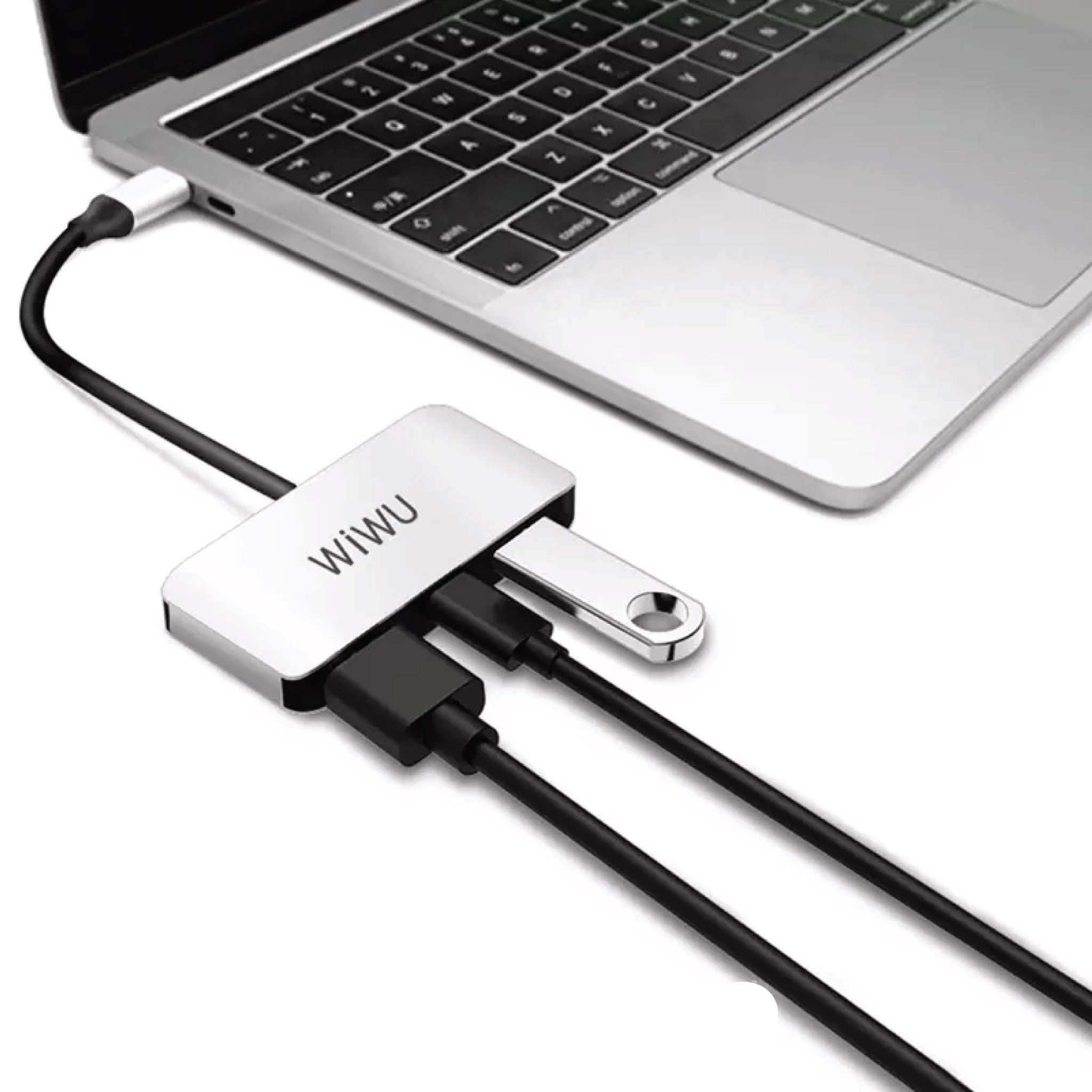 WiWU Alpha C2H 3 in 1 USB Type C HUB