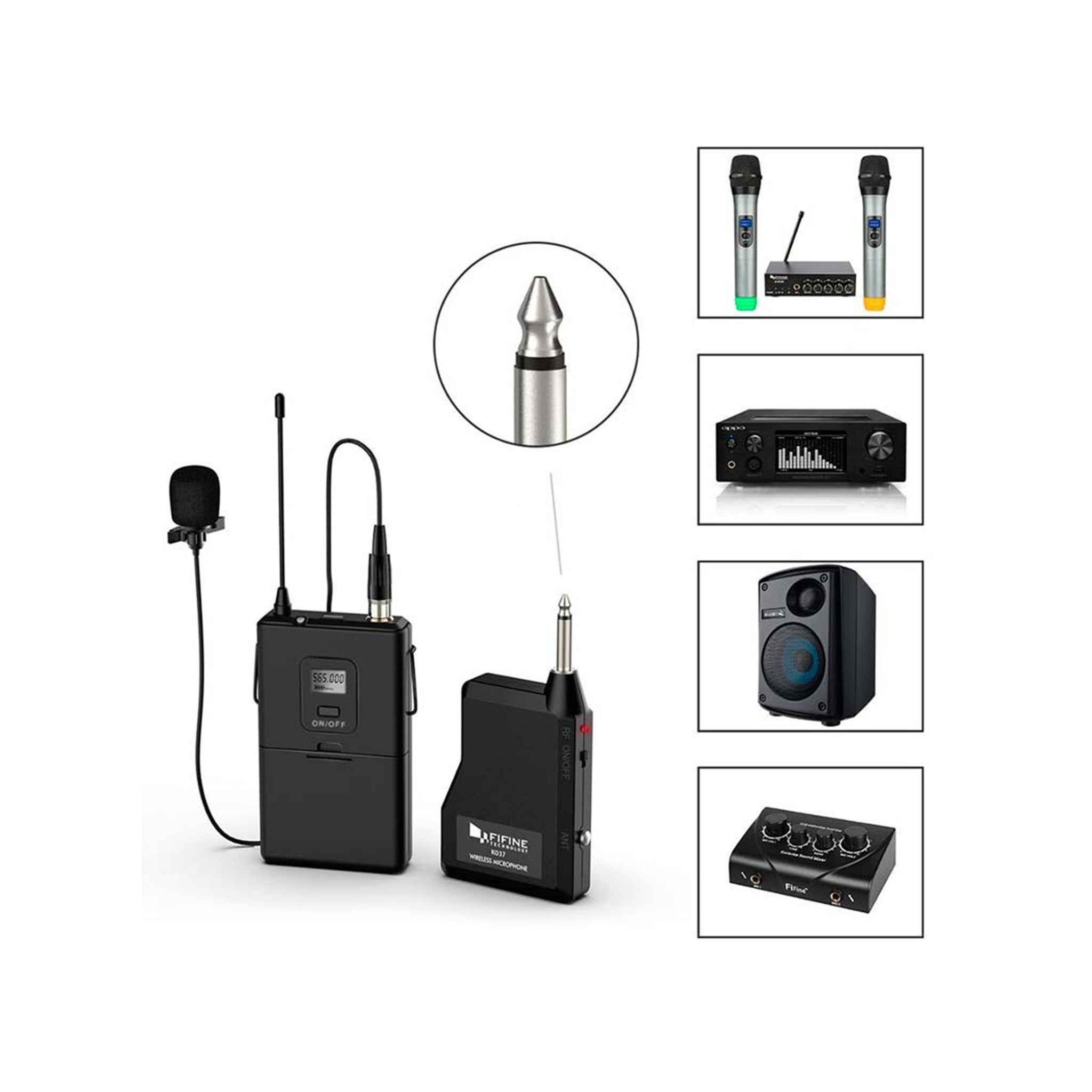 Fifine K037 Wireless Lavalier Microphone