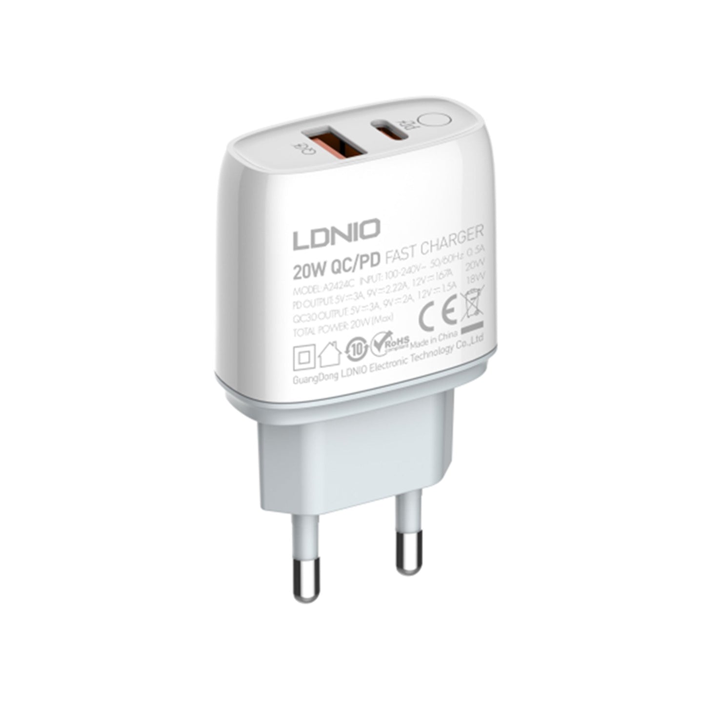 LDNIO 20W PD Charger Type-C to Lightning