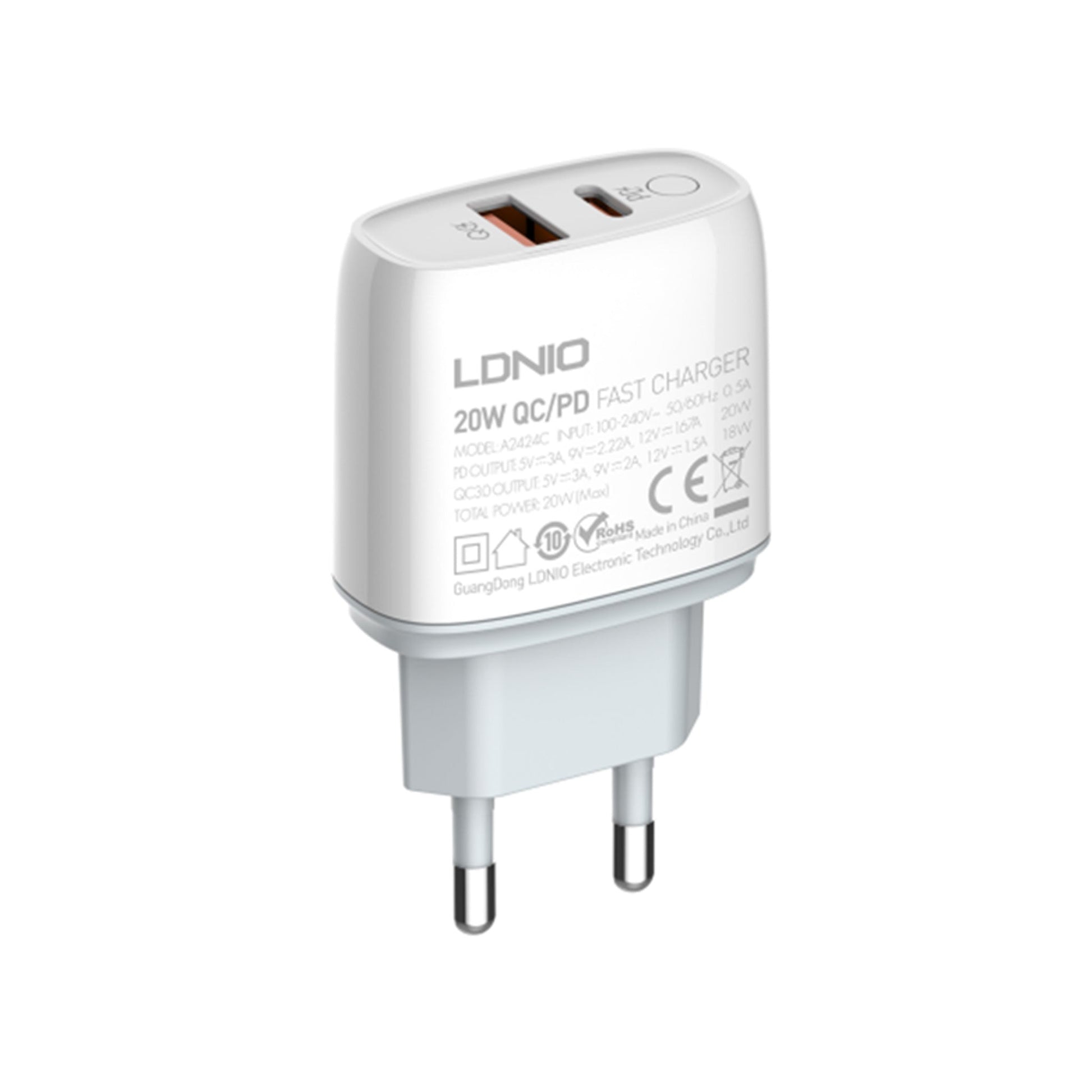 LDNIO 20W PD Charger Type-C to Lightning