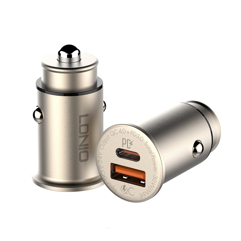 LDNIO USB-C PD Fast Car Charger