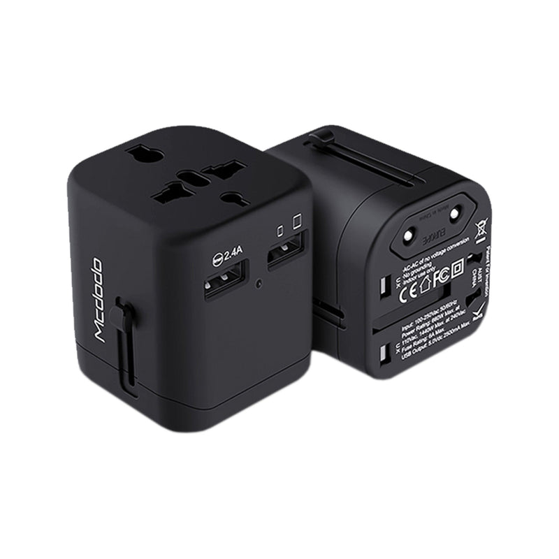 Universal Travel Adapter With 2 USB Ports