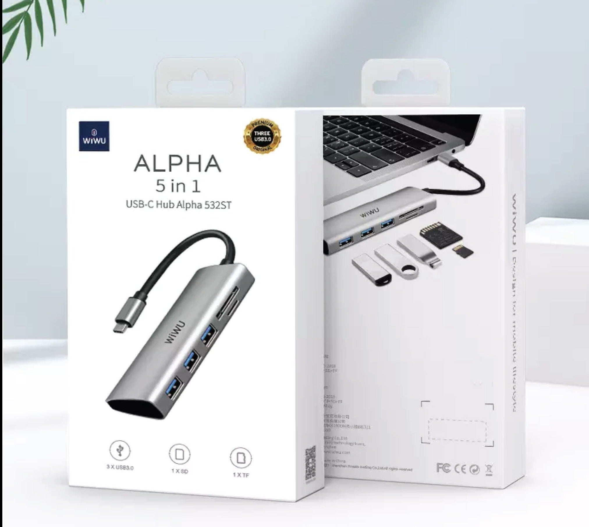 Alpha 532ST Type-C Converter 5 in 1 USB-C Hub