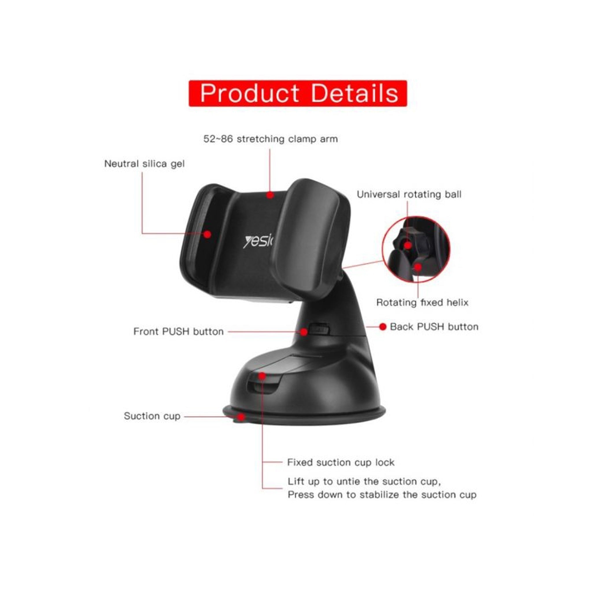 Yesido Car Mount Holder C2