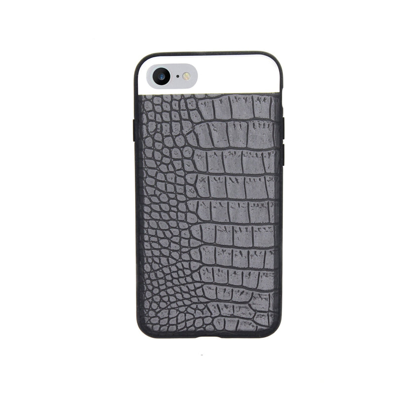 Crocodile Leather Metallic Case For iPhone